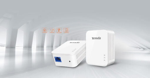 ⁦מתאם רשת על גבי חשמל TENDA AV1000 PH3⁩ – תמונה ⁦5⁩